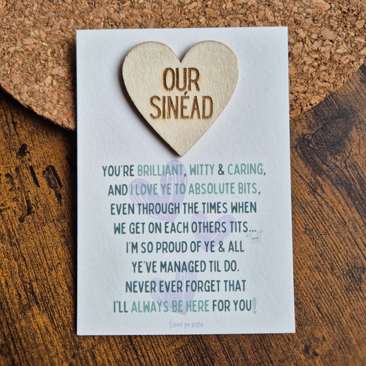 OUR BLADE / SIS - PERSONALISED OPTION