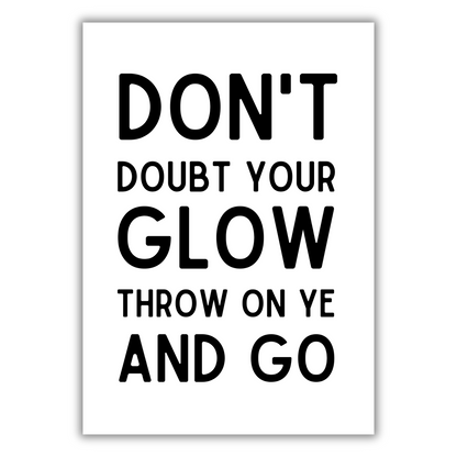 THROW ON YE & GO PRINT