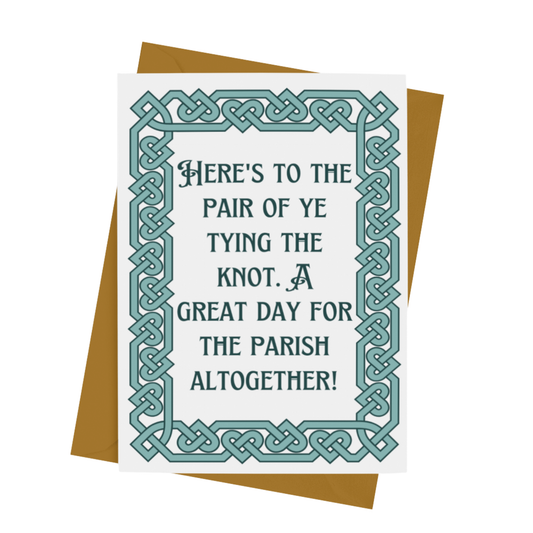 GREAT DAY FOR THE PARISH WEDDING CARD