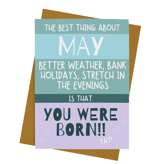 MAY BIRTHDAY CARD