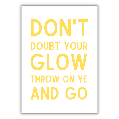 THROW ON YE & GO PRINT