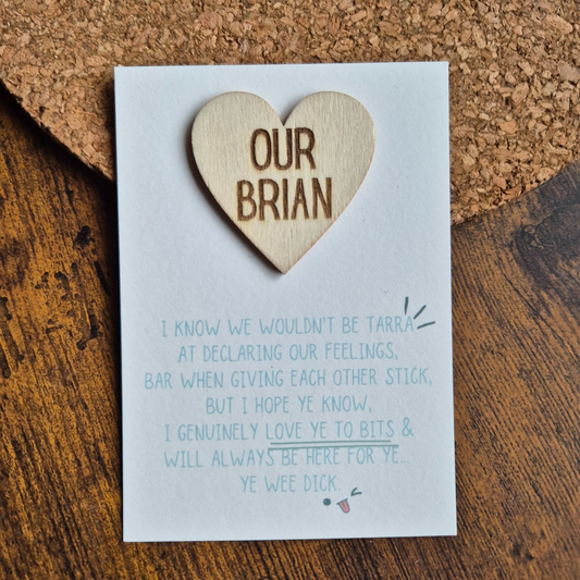 OUR BOY / BRO - PERSONALISED OPTION