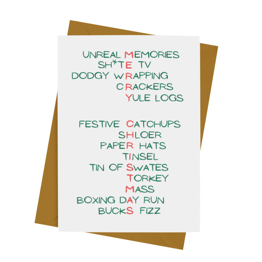 MERRY CHRISTMAS ACROSTIC CARD