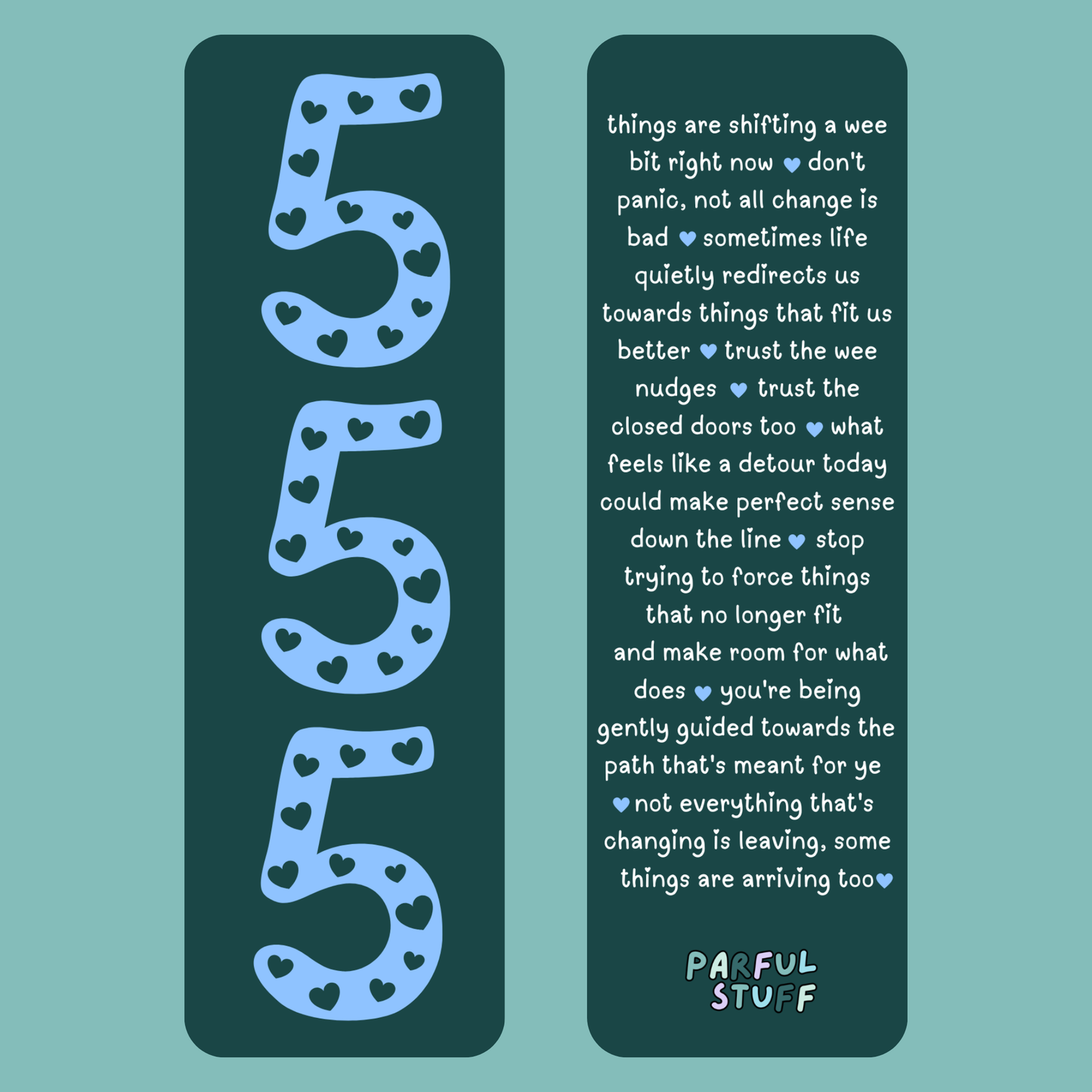 ANGEL NUMBER 555 BOOKMARK