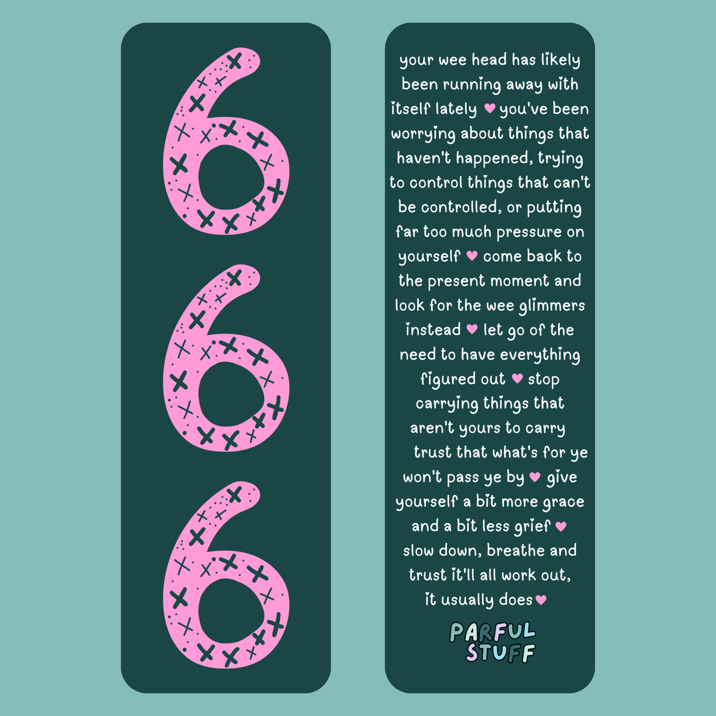 ANGEL NUMBER 666 BOOKMARK