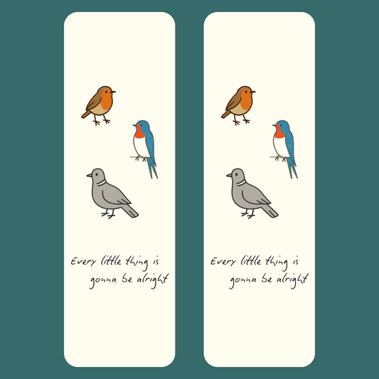 3 LITTLE BIRDS BOOKMARK