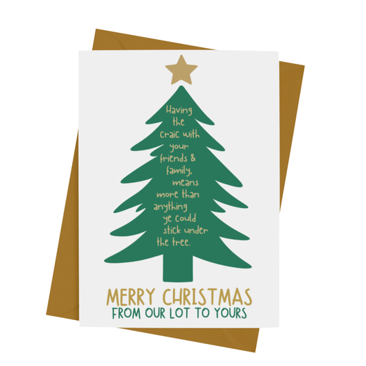 MERRY CHRISTMAS FROM OUR ONES TO YOURS CARD