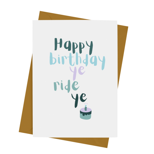 HB YE RIDE YE CARD