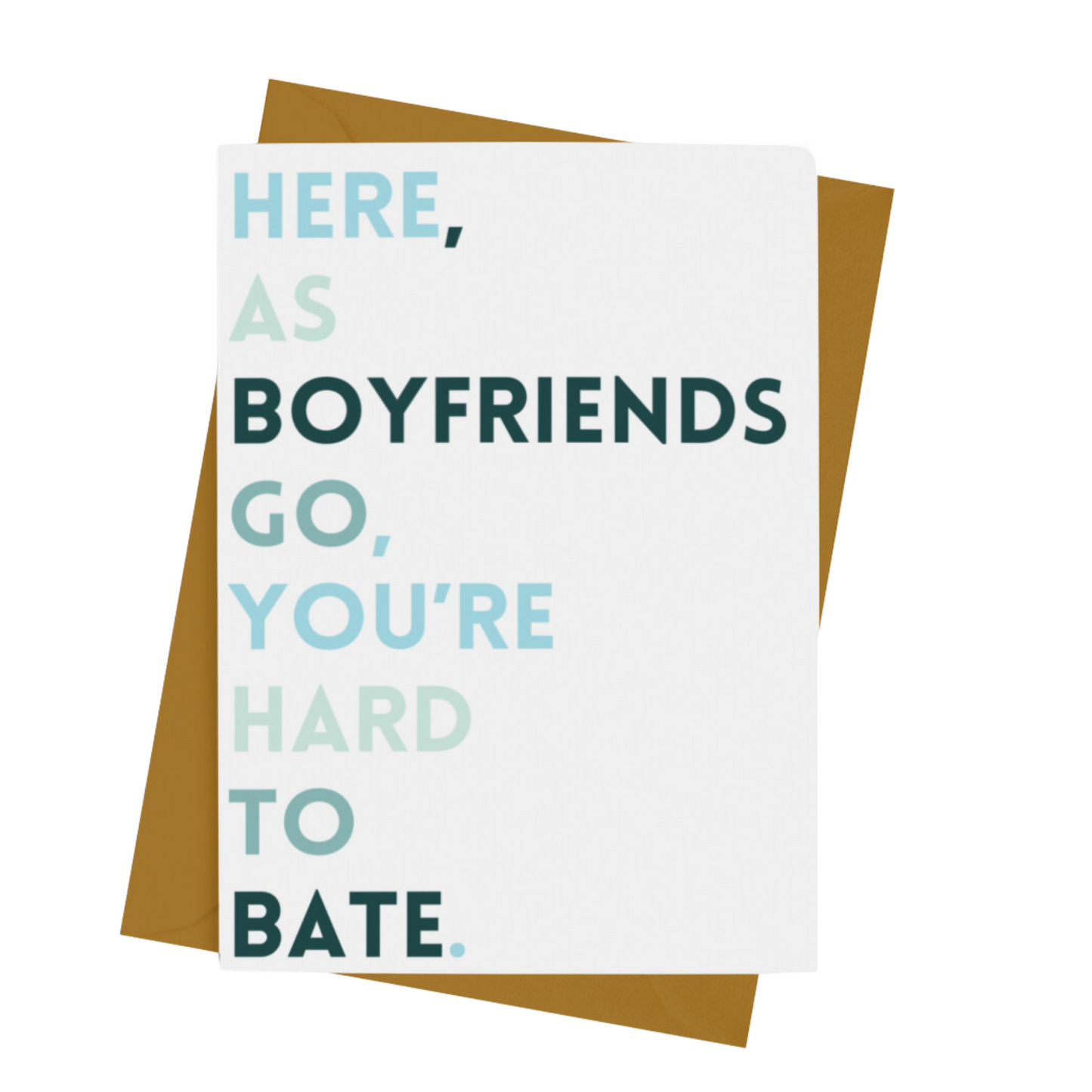 BOYFRIEND - HARD TO BATE CARD