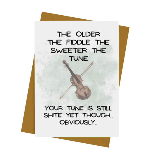 OLDER THE FIDDLE CARD