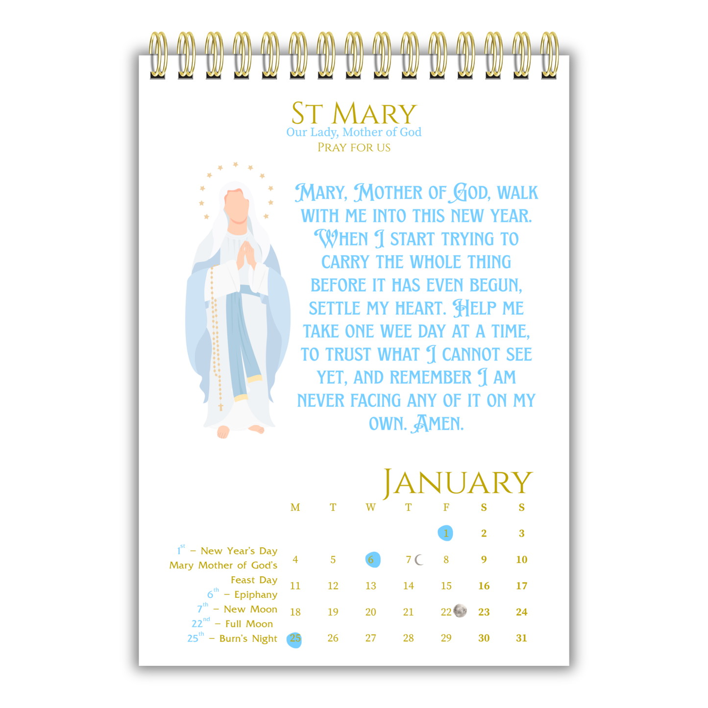 *PRE-ORDER* 2027 SAINTS INTERCESSIONS AND BLESSINGS DESKTOP CALENDAR