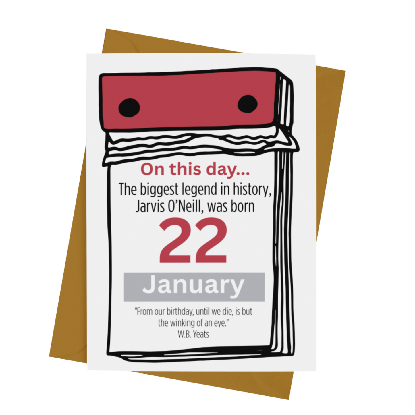 FUN FACT BIRTHDAY CARD - PERSONALISED