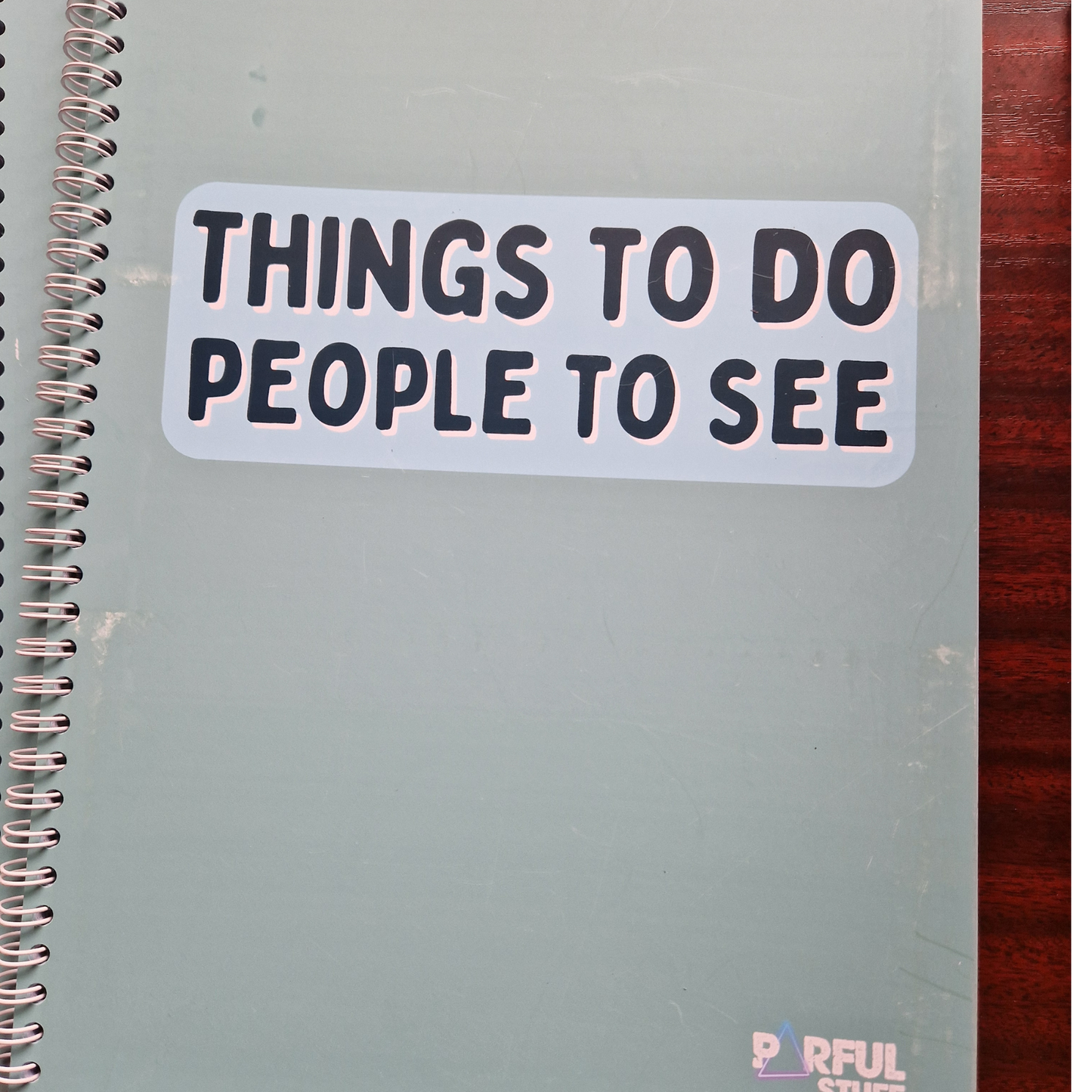 THINGS TO DO PEOPLE TO SEE PLANNER- SECONDS SALE