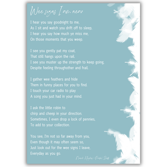WEE SIGNS POEM PRINT