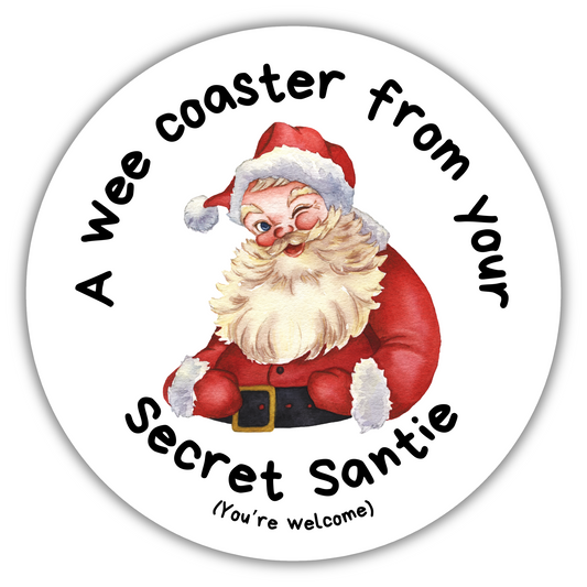 SECRET SANTIE COASTER