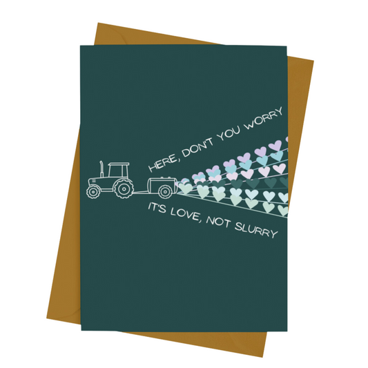 SPREADING LOVE FUNNY FARMER CARD