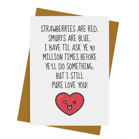 VALENTINE'S POEM CARD