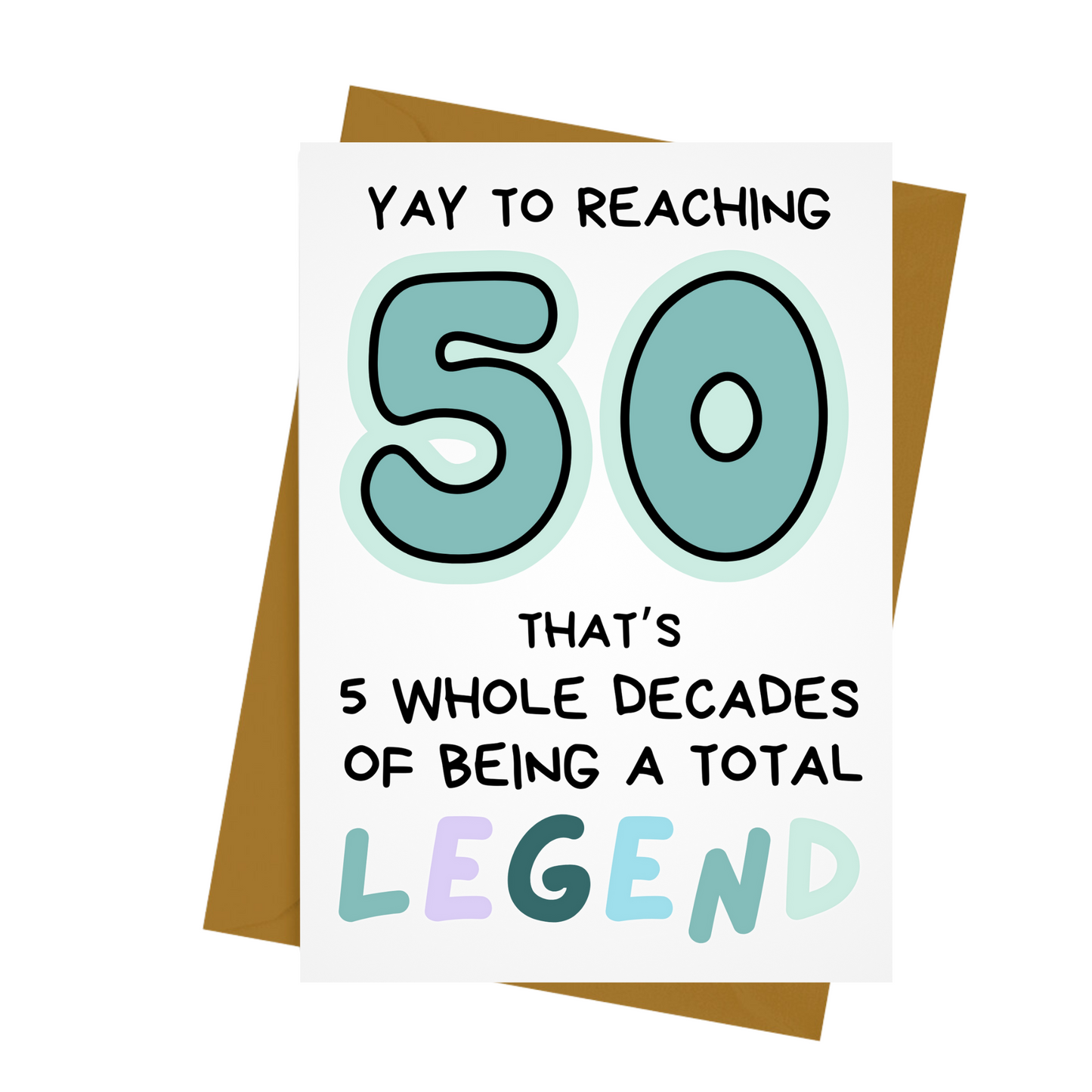 50- LEGEND BIRTHDAY CARD