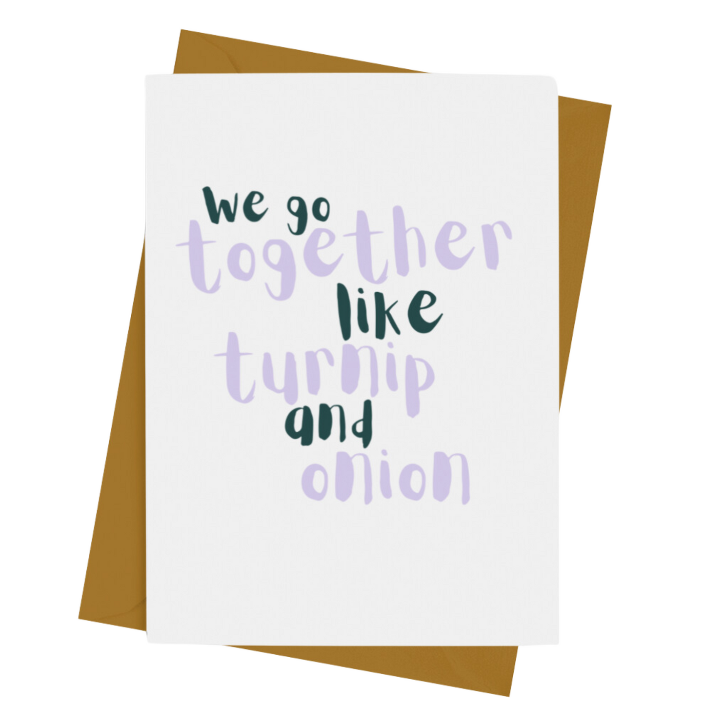 TURNIP & ONION FUNNY COUPLES CARD