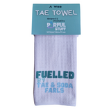 FUELLED BY TAE & SODA FARLS TAE TOWEL