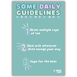 3 DAILY GUIDELINES PRINT