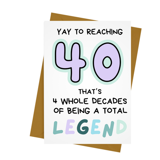 40- LEGEND BIRTHDAY CARD