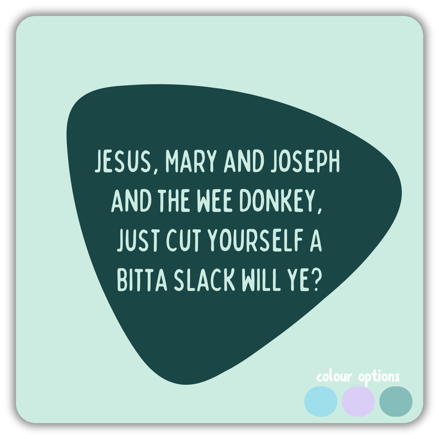 JESUS, MARY AND JOSEPH AND THE WEE DONKEY COASTER