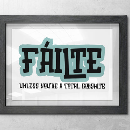 FÁILTE PRINT (CUSTOMISABLE)
