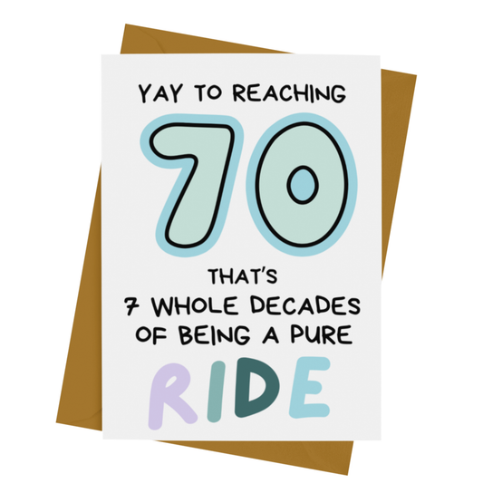 70- RIDE BIRTHDAY CARD