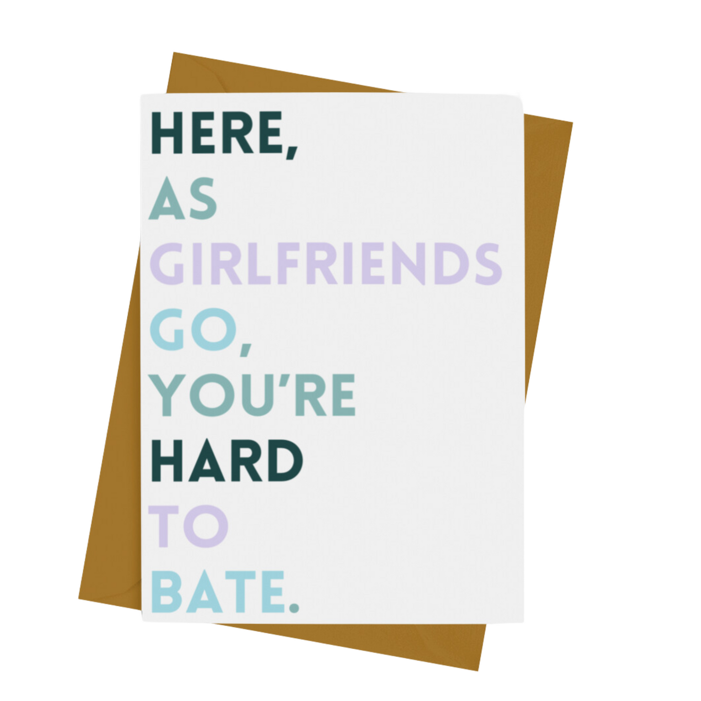 GIRLFRIEND - HARD TO BATE CARD