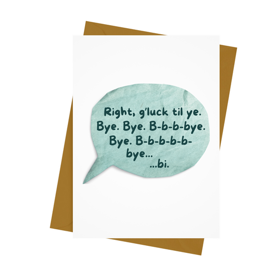 B-B-BYE CARD