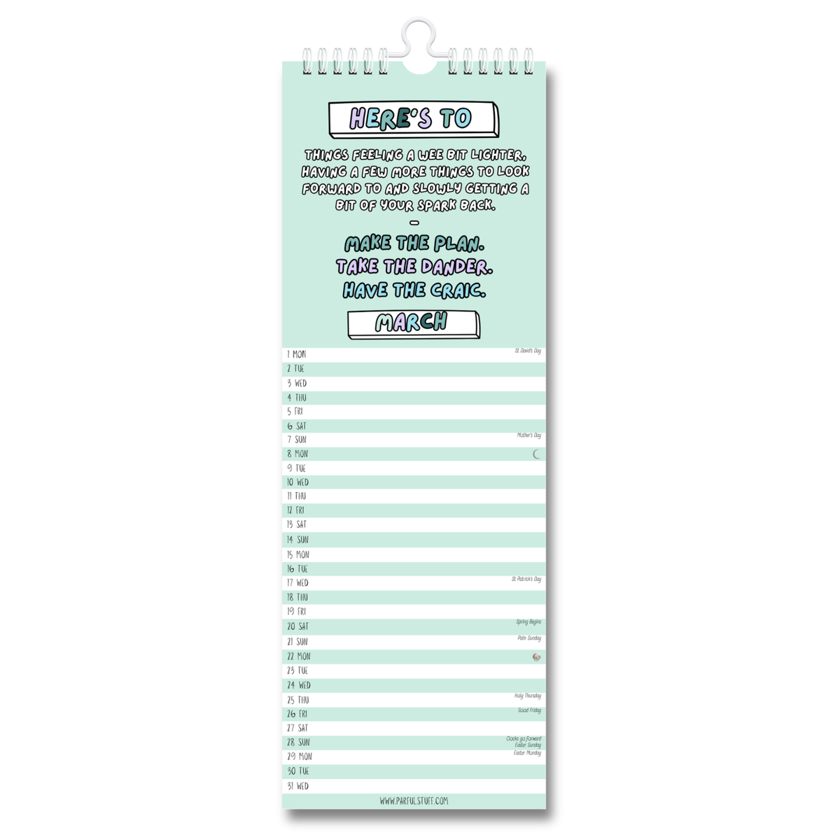 2027 PARFUL STUFF WALL CALENDAR