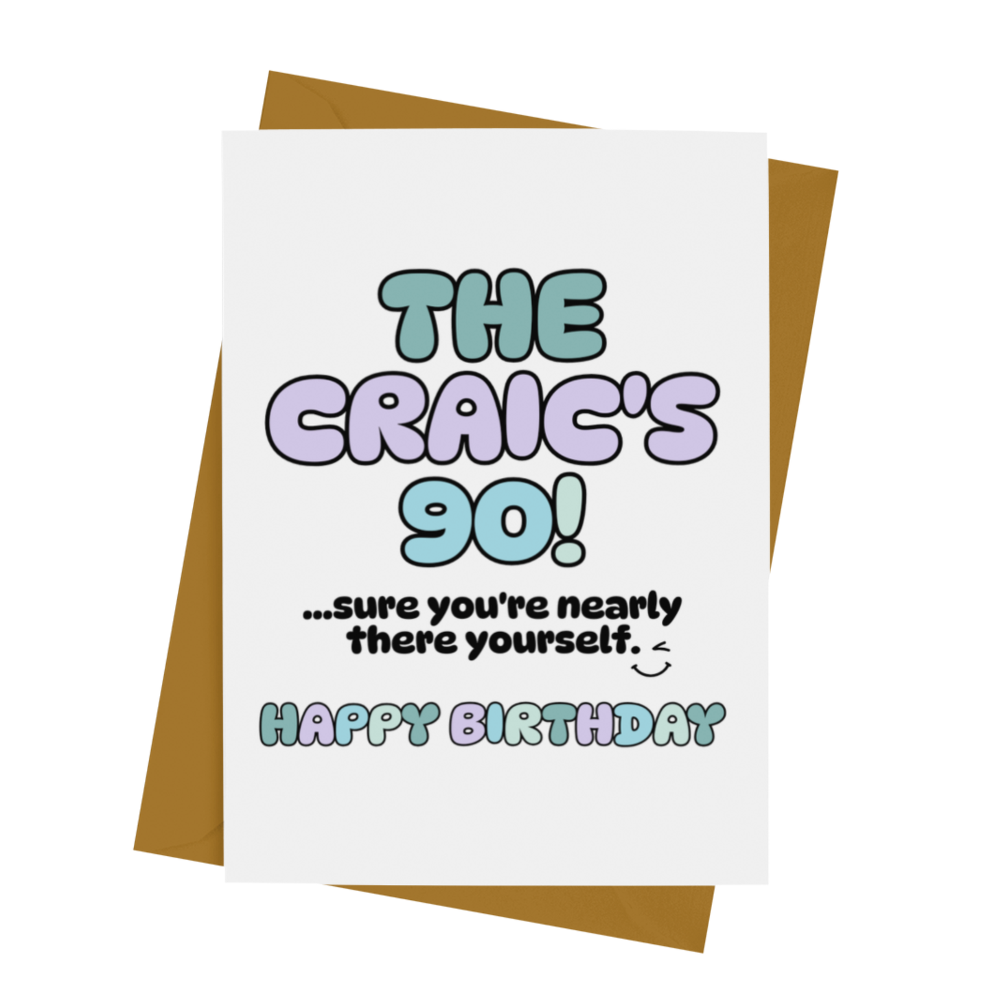 CRAIC'S 90...BIRTHDAY CARD
