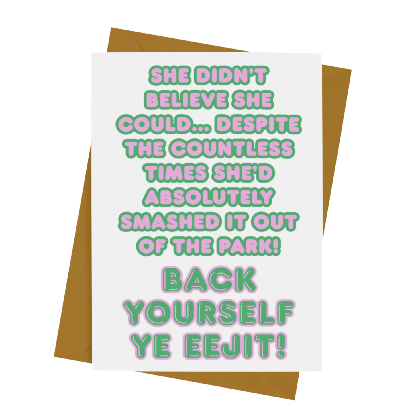 BACK YOURSELF CARD
