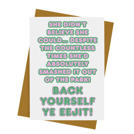 BACK YOURSELF CARD