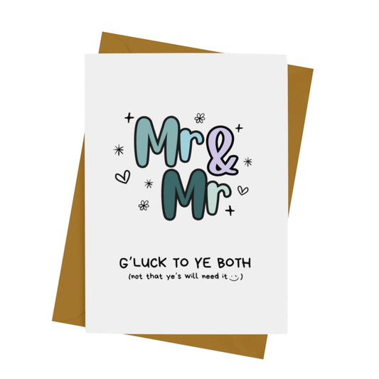 MR & MR WEDDING CARD