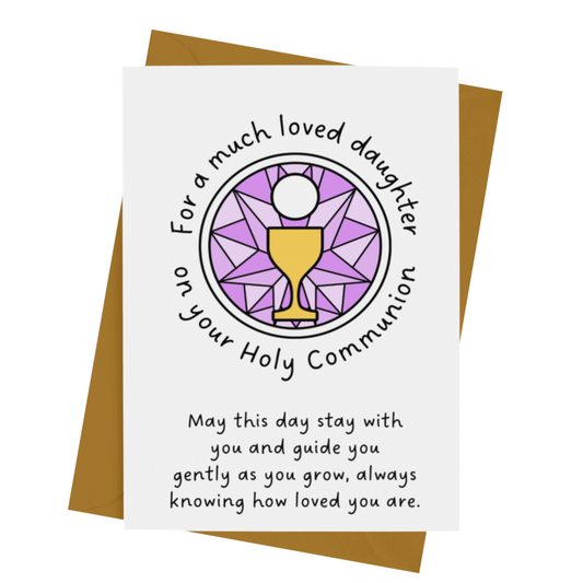 DAUGHTER COMMUNION CARD