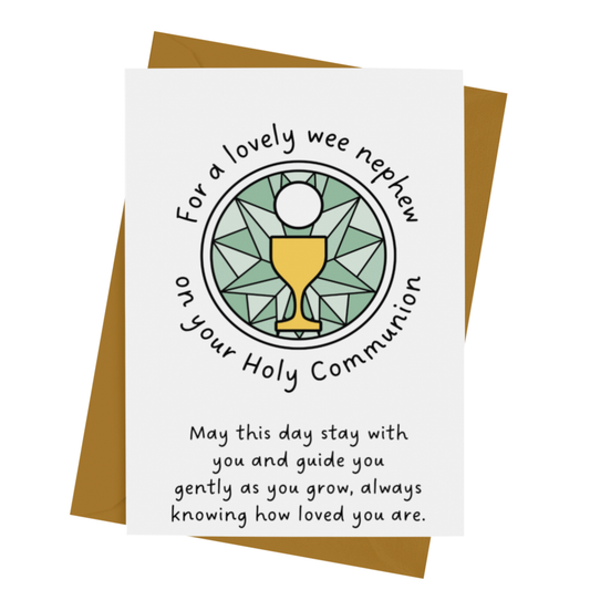 NEPHEW COMMUNION CARD