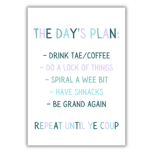SOLID DAILY PLAN PRINT