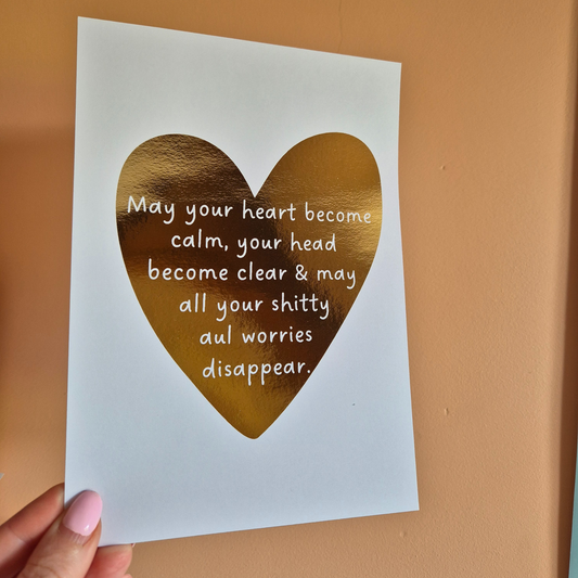 DAILY WISH QUOTE - A5 FOILED PRINT