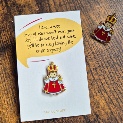 CHILD OF PRAGUE ENAMEL PIN