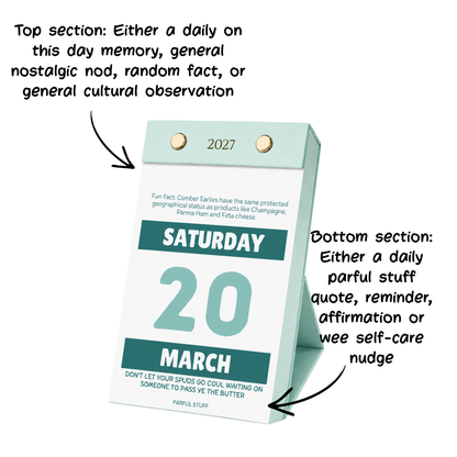 A Daily Dose of Parful Stuff | 2027 Tear-Away Desk Calendar- PRE-ORDER