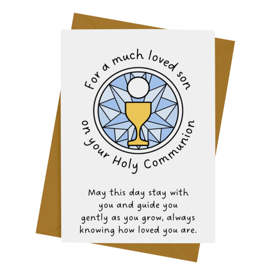SON COMMUNION CARD