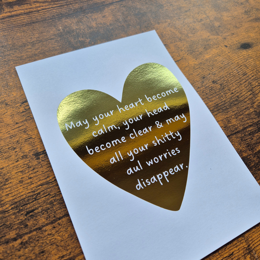 DAILY WISH QUOTE - A5 FOILED PRINT