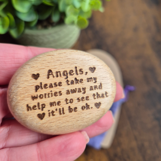 ANGEL WORRY PEBBLE