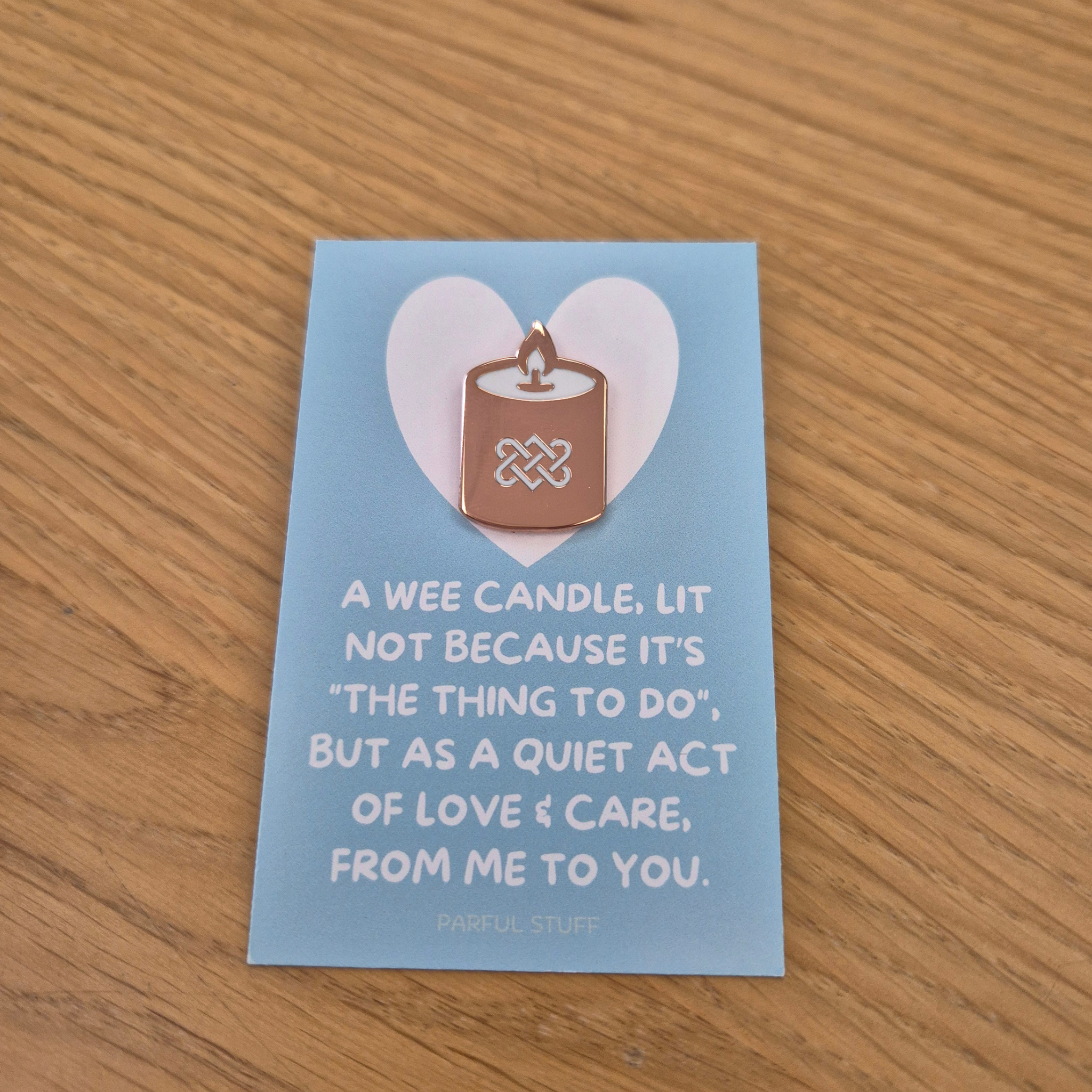 WEE CANDLE ENAMEL PIN – Parful Stuff