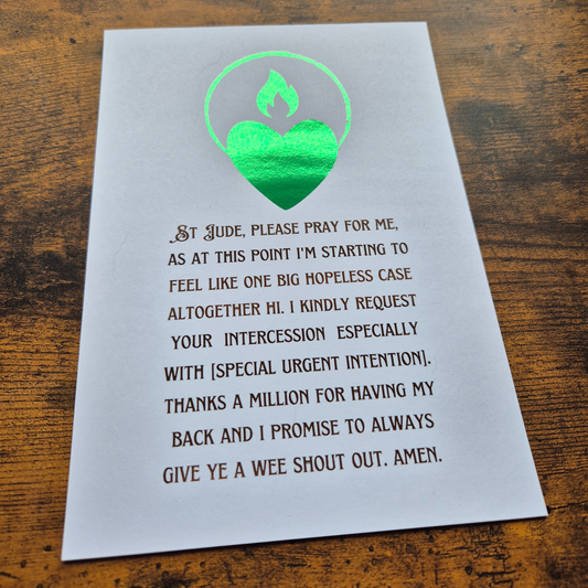 ST JUDE- A5 FOILED PRINT