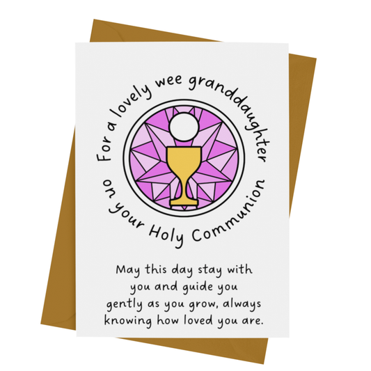 GRANDDAUGHTER COMMUNION CARD