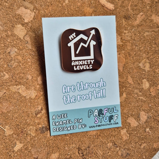 ANXIETY ENAMEL PIN