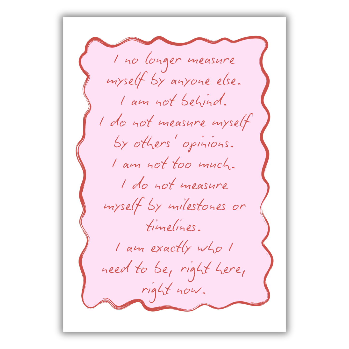 SELF-WORTH AFFIRMATION PRINT